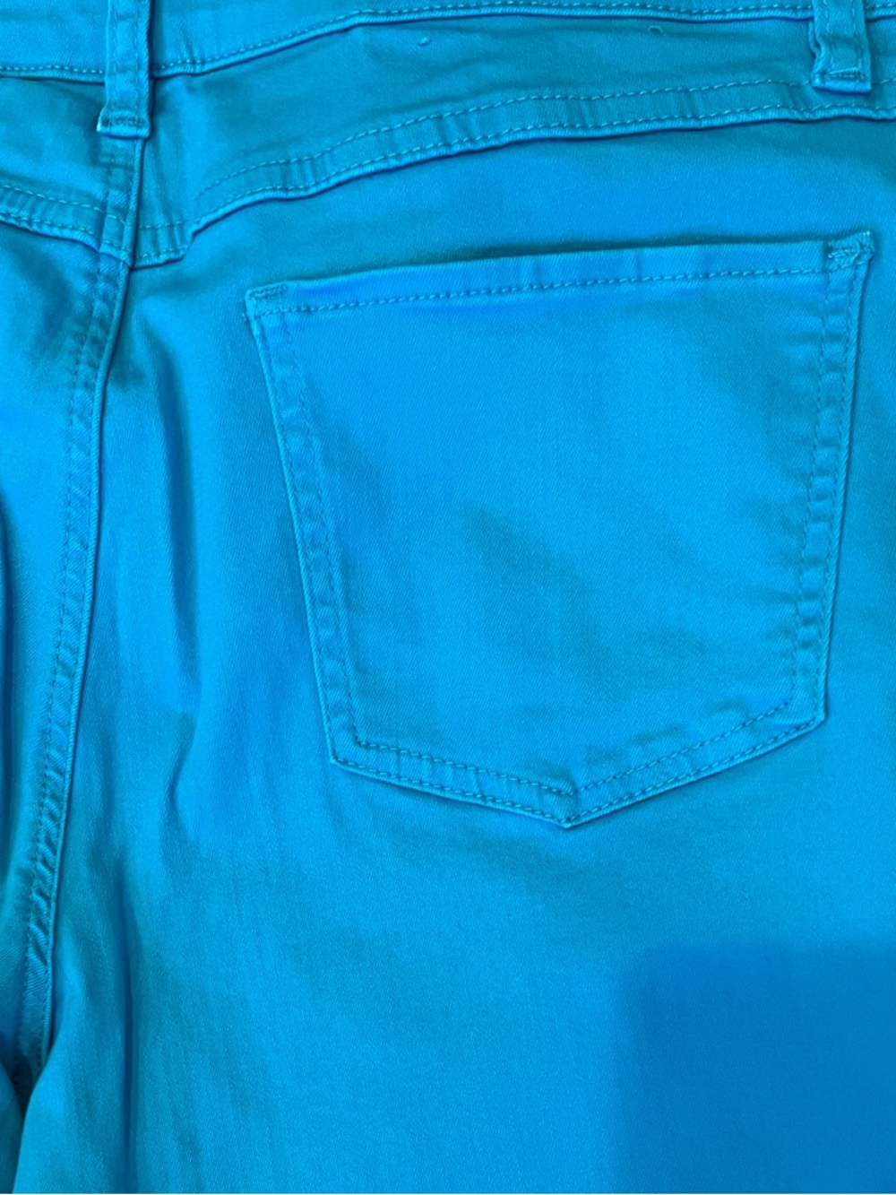 FJD Olivia Turquoise Jeans with Fringe Hem Size 12 - Picture 7 of 7